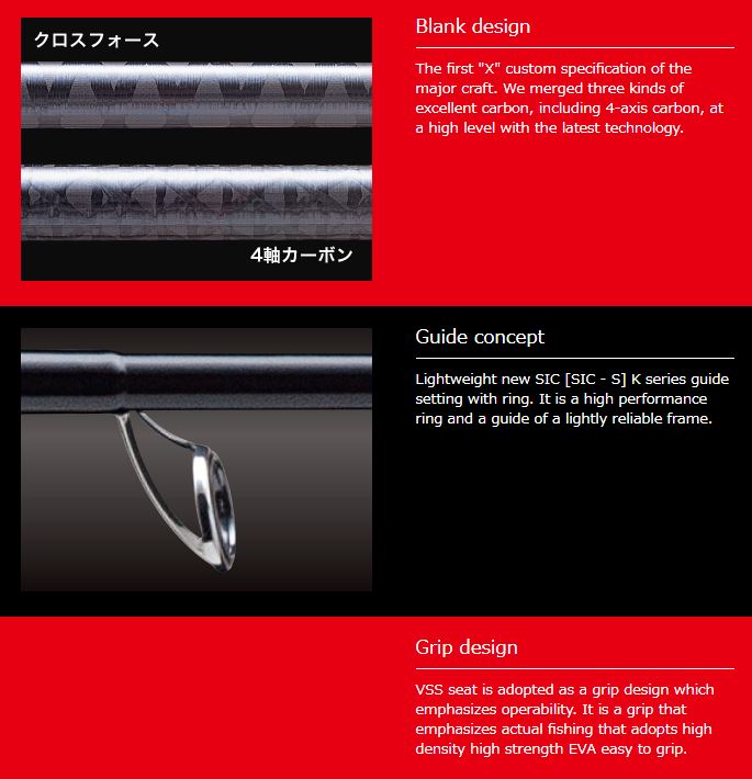 Major Craft Triple Cross Series Spinning Rod TCX 922 ML/SRJ (0821)