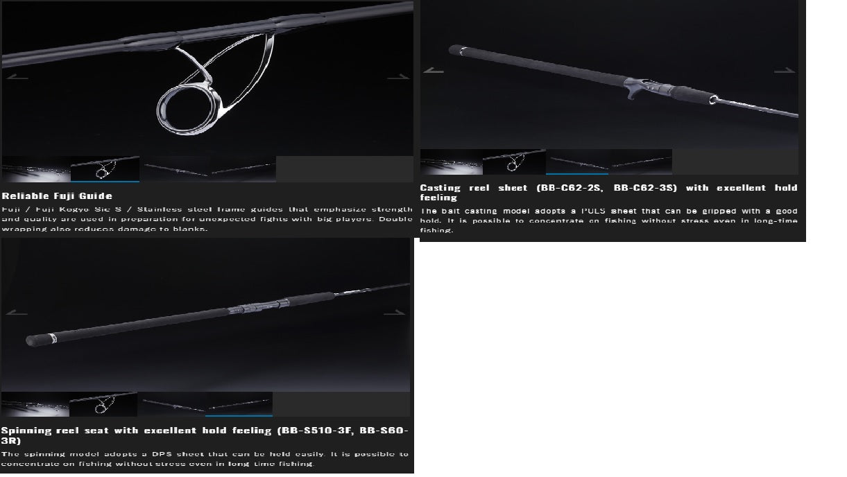 Jackall Rod Baitcast Bambluz BB-C62-3S (6239)