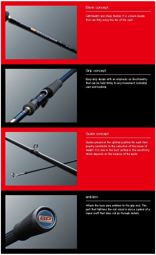 Major Craft Basspara Series Baitcast Rod BXC 692MH (6226)